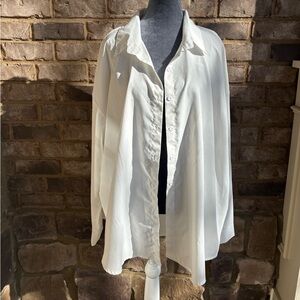 SHEIN Classic White Long Sleeve Shirt